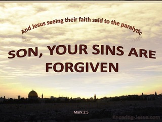 Mark 2:5 Your Sins Are Forgiven (cream)
